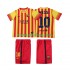 Camisola FC Barcelona Lionel Messi 10 2013 2014 Retro Criança Equipamento Segundo Manga Curta